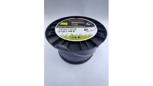 Леска Trimer Line 3,0 мм, квадрат (армированная) 134 м